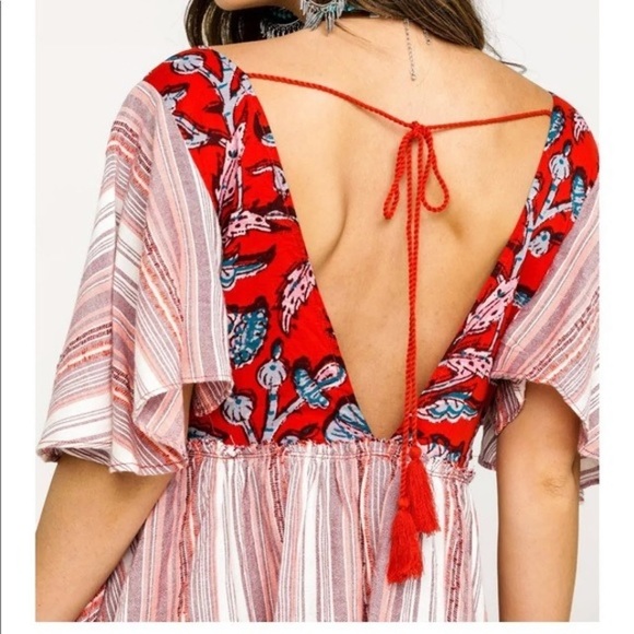 Free People Under the Sun Tunic Top - Red - Picture 5 of 6